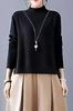 [YUANYUAN] Donking Dress Women's Gathered Dress Winter Dress Knee-Length Spring Autumn Winter Long Sleeve Color Matching Casual Relaxed Stylish Adult