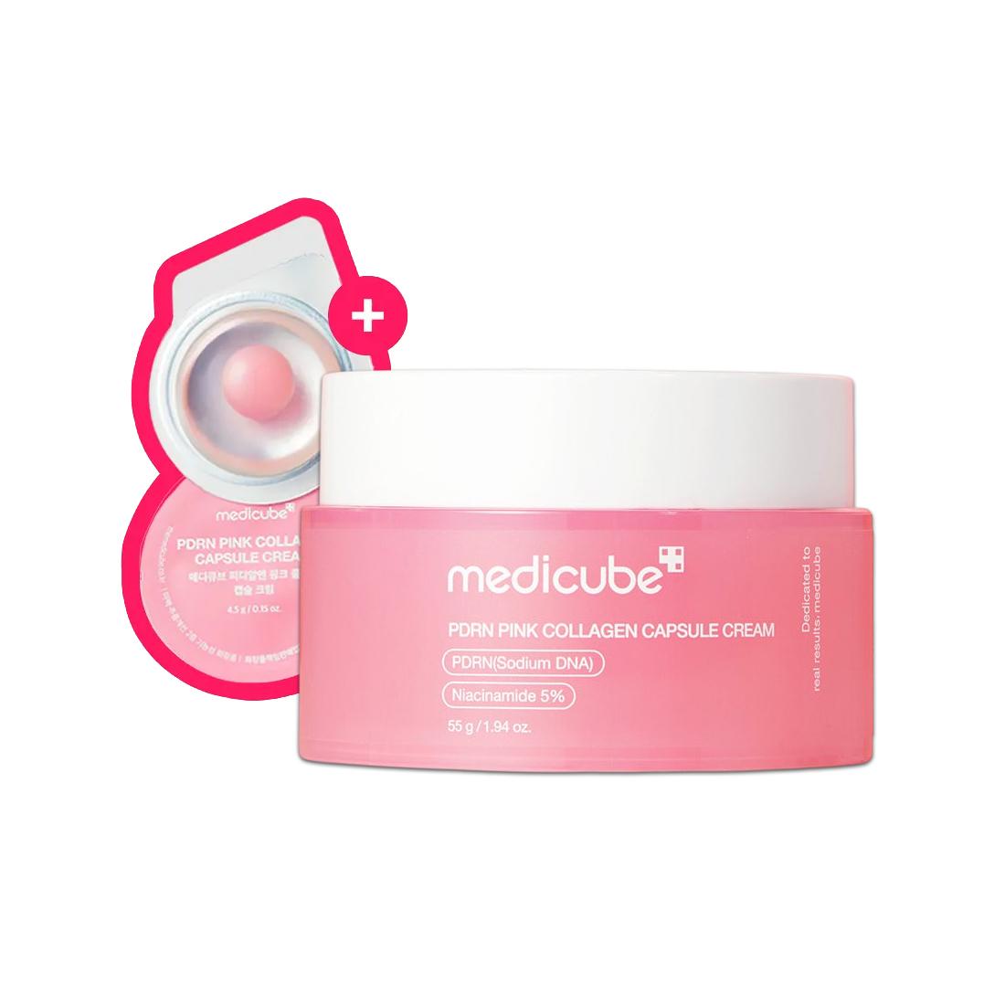 MEDICUBE PDRN Pink Collagen Capsule Cream 55g Special Set (+ 4.5g x 2) 55g