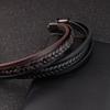 2020 New Design Multi-layers Handmade Braided Genuine Leather Bracelet & Bangle For Men Male Hand Jewelry For Birthday Gift