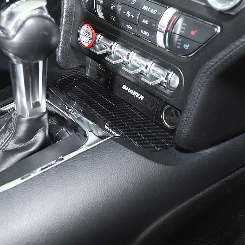 Organisateur de Compartiment de Rangement Avant de Boîte de Vitesses de Voiture Pour Ford Mustang 2015-2023 Accessoires Intérieurs de Voiture