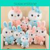 Heart Bunny Plush Doll Bedtime Stuffed Animal Birthday Gift Comfort Pillow Toy