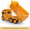 Engineering Vehicle Toy Flexible Joints Simulation Inertial Pull Back Sliding Dump Truck Bulldozer Excavator Model Gifts for Boys