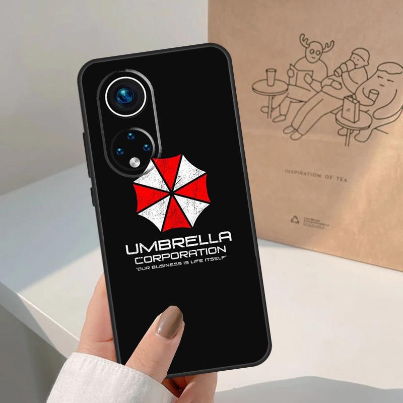 Umbrella Corporation For Huawei P20 P30 P40 P60 Pro P Smart Nova 9 5T Honor 70 90 50 Magic5 Lite X7a X9a X8a Case