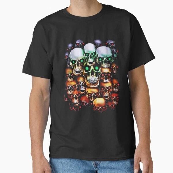 Skull Faces Classic TShirt Made In UsaAus TShirt S2xl S