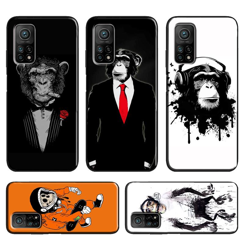 Cartoon Monkey For Xiaomi Mi 11T 10T 12 Pro Mi 11 Lite Case For POCO X3 Pro GT F3 F1 M3 M4 X4 Pro Cover