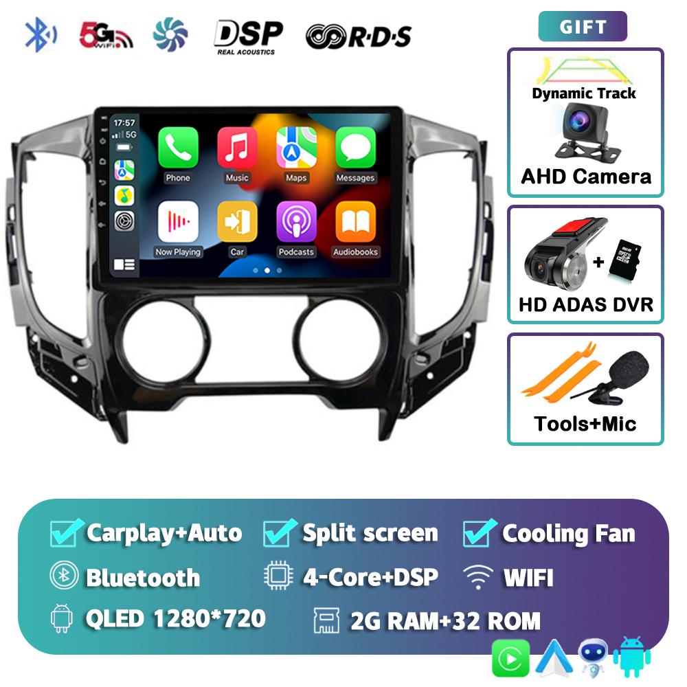 Android 14 Carplay Car Radio For Mitsubishi Pajero Sport 3 L200 5 Triton 3 2015 2016 2017 2018 2019 Multimedia Player GPS Stereo