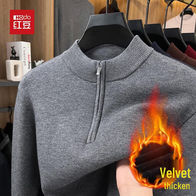 Gruby sweter męski Hodo z podszewką z polaru