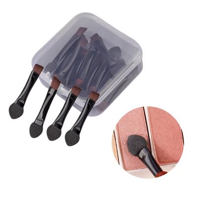 10 Pz Pennelli Ombretto Piccoli Pennelli Trucco Applicatori Ombretto a Doppia Punta Spugnette Trucco Pennelli Cosmetici
