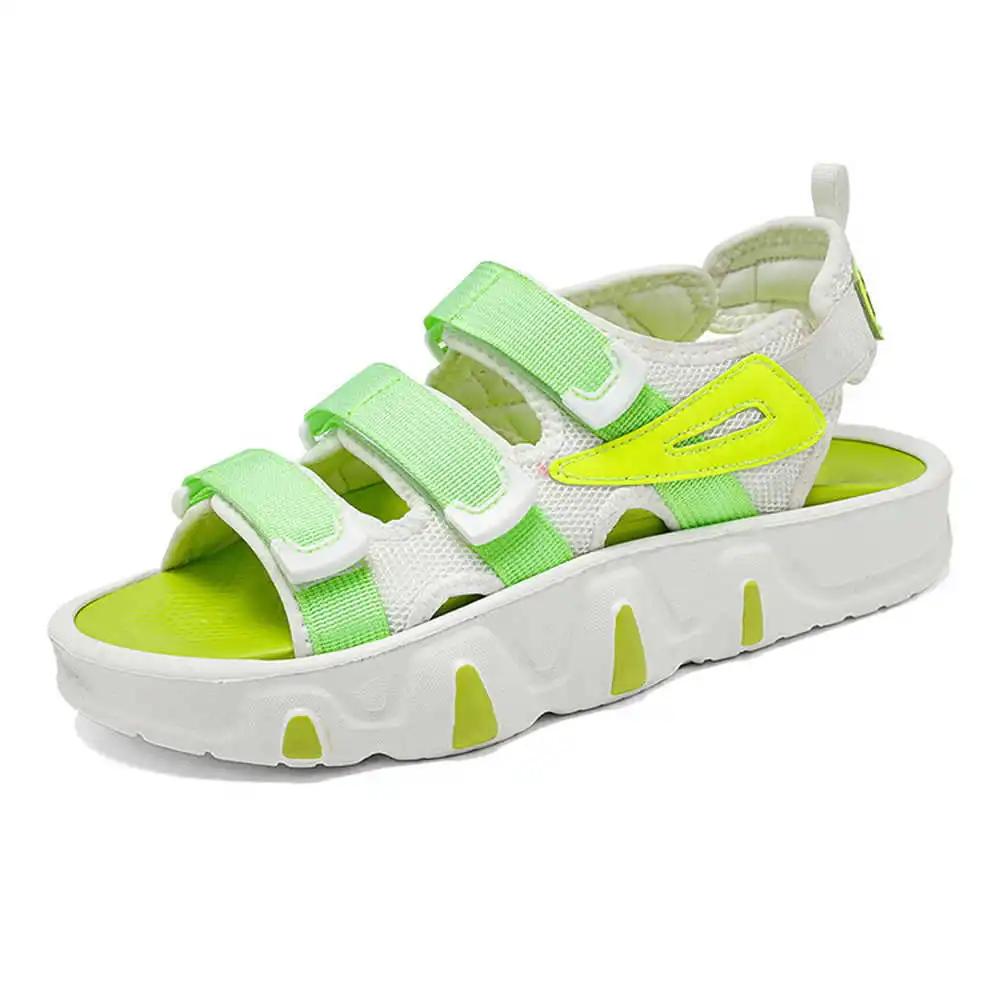 Thick Heeled Two Tone Womans Sandals For Summer Slippers Green Flip Flops Shoes Sneakers Offer Sports Gym 4yrs To 12yrs