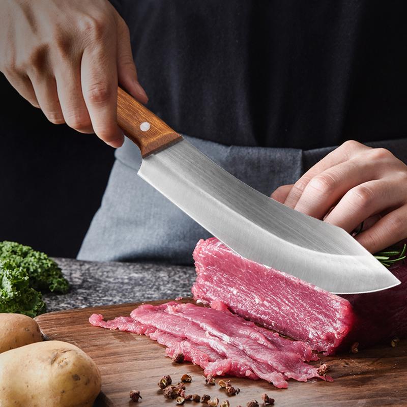 7palcový kuchařský nůž Nůž z nerezové oceli Sekáček na zeleninu Nůž na krájení masa Ostrý kuchyňský nůž Pohodlná rukojeť