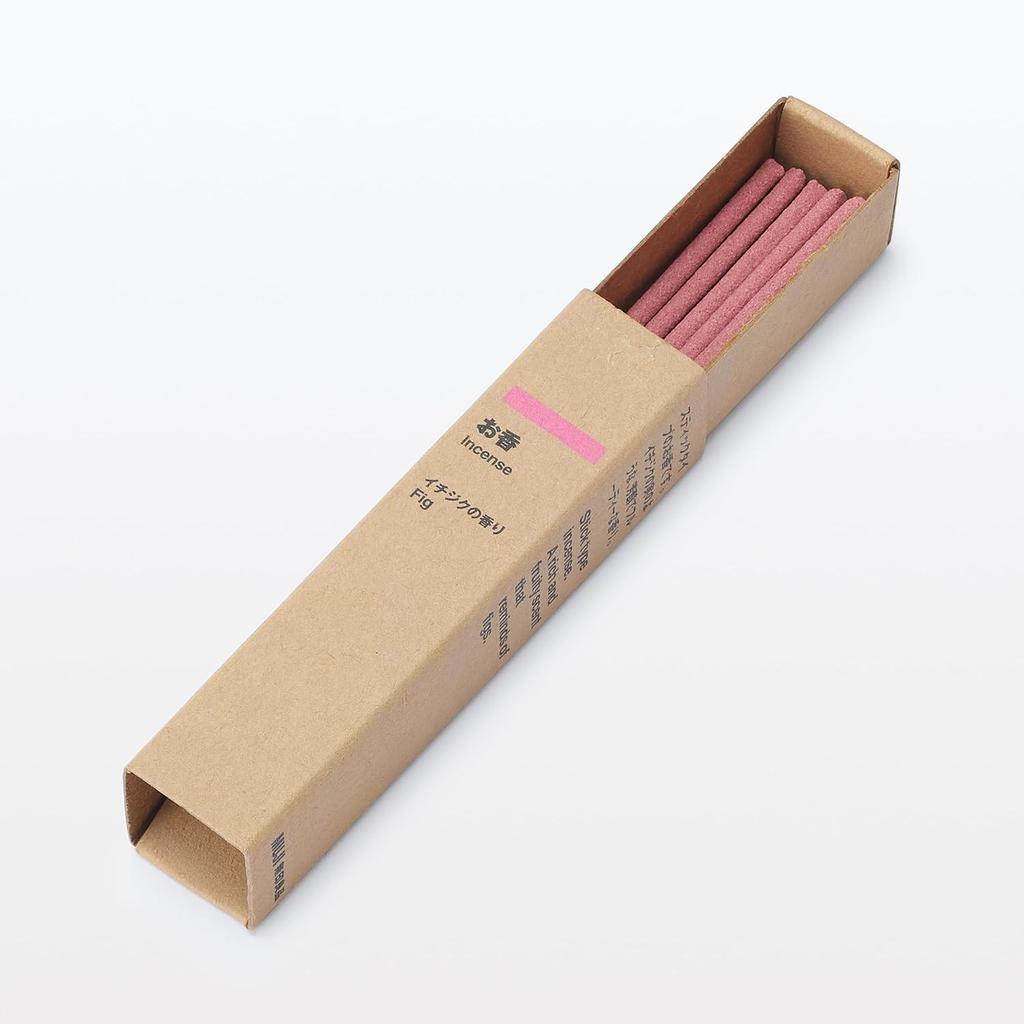 MUJI Fig Scented Incense 12 Sticks - 1.8 X 1.8 X 7.9cm, Japanese Room Fragrance