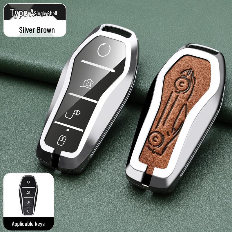 BYD Han, Tang DM, Qin PLUS, Song Pro/Max, Yuan Car Metal Key Case (2021 Model)