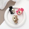New Frosted Cartoon Bear Grab Hair Clips Women High Ponytail Fixed Artifact Hairpin Cute Mini Cawl Clip Girls Hair Accessories
