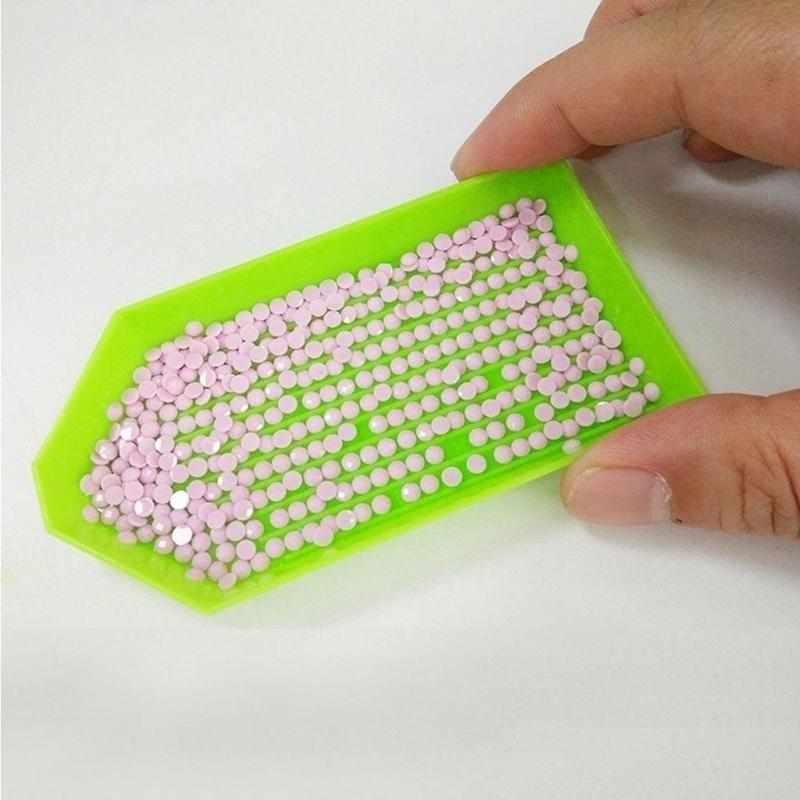 5Pcs/set  Pink Nail Art Rhinestone Gem Picker Pen Dotting Manicure Nail Art Tools