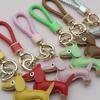 Adorable Sausage Dog Car Keychain PU Leather Cartoon Pendant Unique Puppy Lover Gift