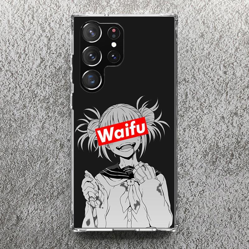 Sugoi Senpai Japanese Anime Waifu Print Soft Case for Samsung Galaxy S25 Edge S24 S23 S22 Ultra S21 Plus S20 FE Phone Shell S10