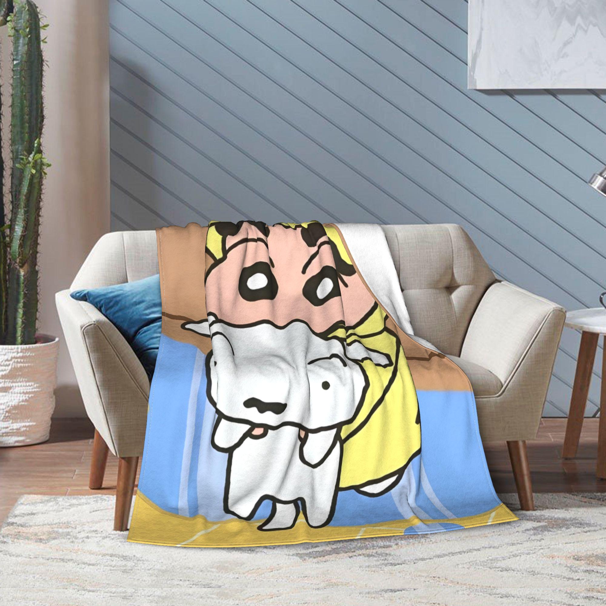 

Crayon Shin-chans Cartoon Anime Blanket Warm Cozy Fluffy Throw Blankets for Couch 50x60 Inch Multiple Sizes Rug Piece 75cm x 90cm