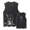 2026 Estate Top Larghi T-shirt Canottiere Stampa Anime T-shirt Uomo Streetwear Vintage Maglietta Nera Harajuku T-shirt Oversize
