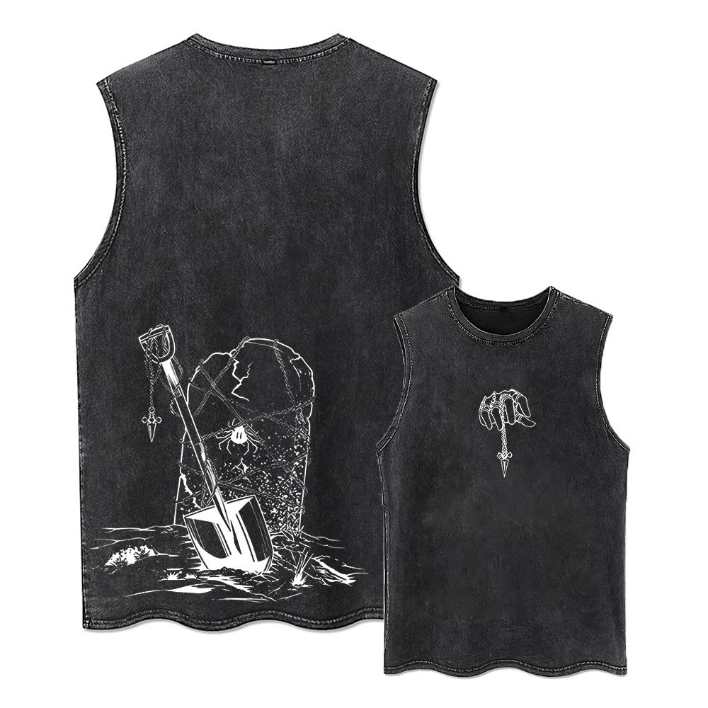 2026 Estate Top Larghi T-shirt Canottiere Stampa Anime T-shirt Uomo Streetwear Vintage Maglietta Nera Harajuku T-shirt Oversize