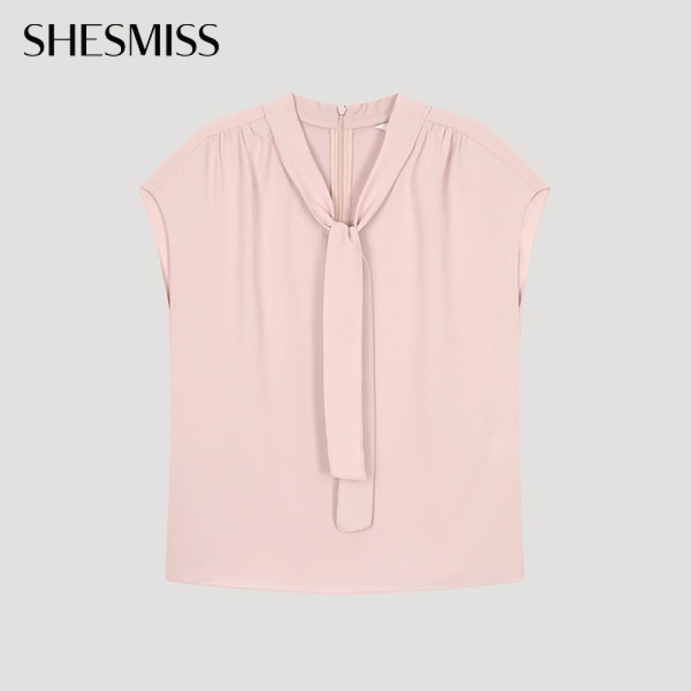 

She S miSS Tie Neck SleeveleSS blouSe Swwblo22550 Pi Pink/55