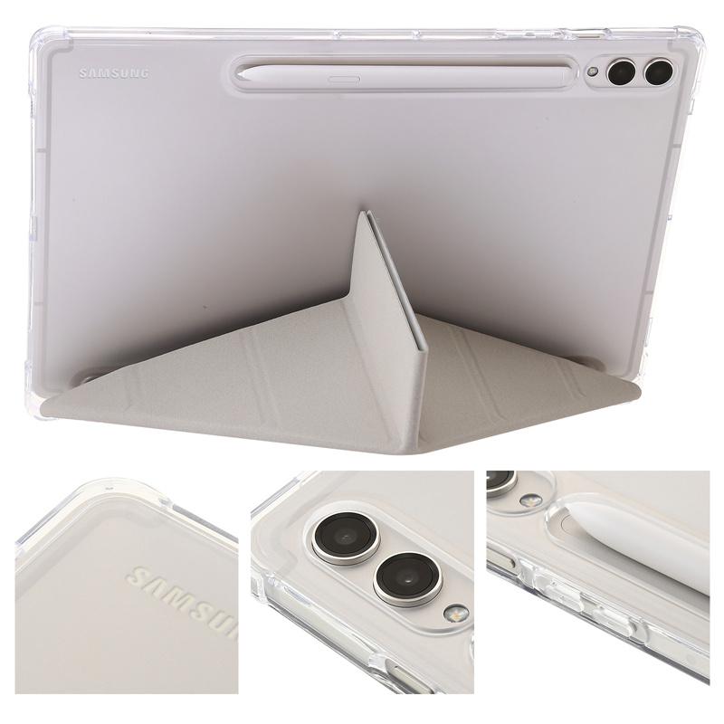 For Samsung Tab S10 S9 FE 10.9 Plus 12.4 13.1 Inch Case Acrylic Back Cover For Galaxy Tab A9 Plus S9 Fe 11" Pen Holder Cases