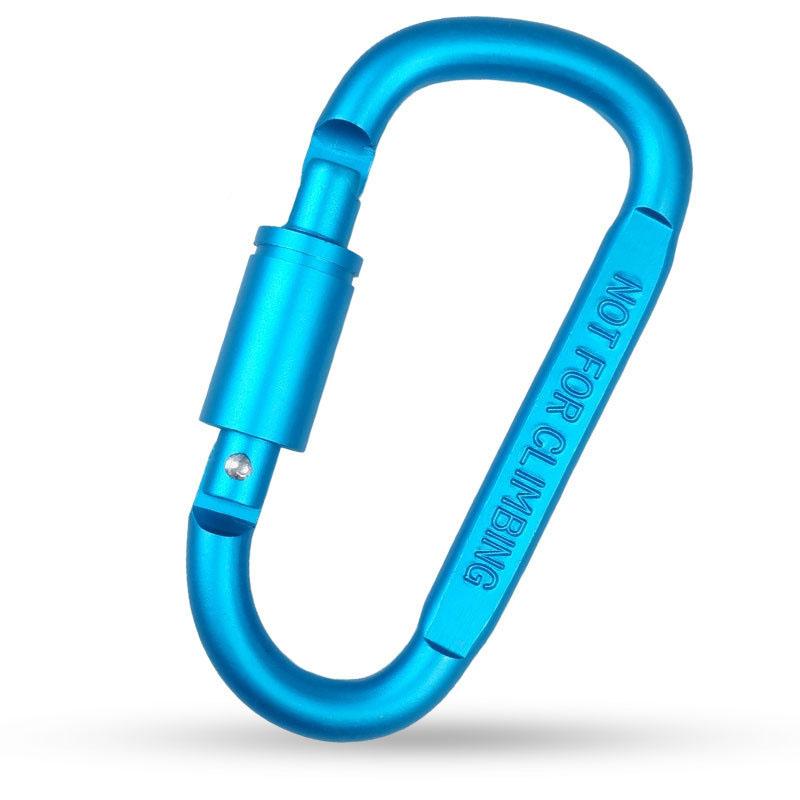 

1/4pcs Aluminum Alloy Carabiner Lightweight D-Ring Hiking Backpack Key Chain Clip Camping Travel Durable Sturdy Locking Buckle