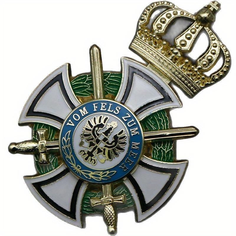 Hohenzollern Orden Mit Badge Prussian Knight Hohenzollern Order Double Sword Edition Badge Pins Brooch Jewelry Collectible