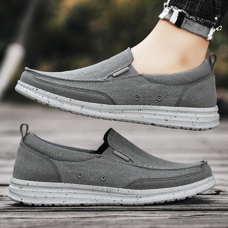 Fashion New Arrival Spring Summer Comfortable Casual Shoes Lightweigh Mens Canvas Shoes For Men Slip-On Brand Fashion Flat Loafers Shoes