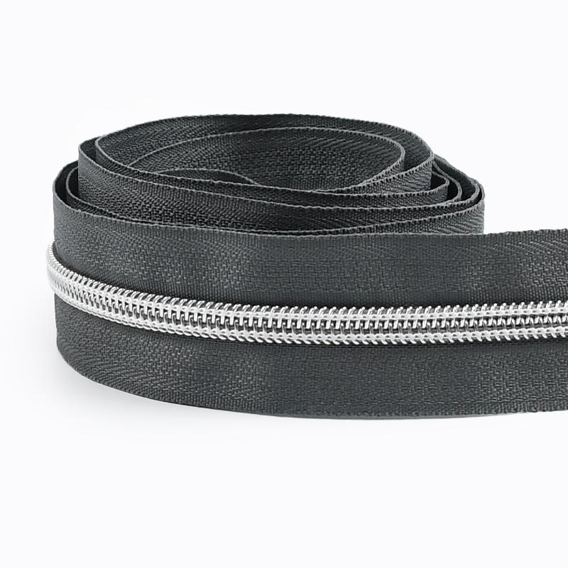 2/3/5/8/10M 5# Nylon Coil Zippers For Bag Clothes DIY Plastic Zipper Tape By The Meter Decorative Zips Repair Sewing Accessories