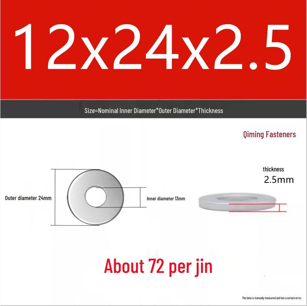 4.8 Grade Galvanized Iron Flat Washer M3-M40 Oversized Metal Screw Gasket Washer