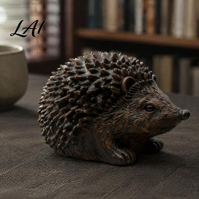 Realistic Hedgehog Home Decor Resin Statue Storage Ornament Waterproof Box for Garden Garden Animal Figurine Indoor Outdoor Landscape Decoration