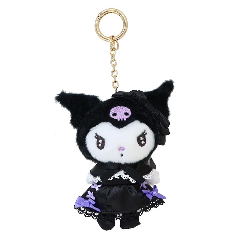 

K Company sanrio premium keychain mascot Kuromi black H143×W112×D62mm KU-PK-BK