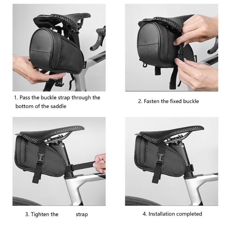 Mountain Bike Saddles Bag Bicycles Cycling Seatpost Rear Tail Bag Bicycles Seats Rear Tool Pouches Easily to Install