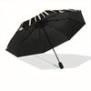 1pc Eyes Mandala Auto Open/Close Umbrella with Windproof, Functional Design, 8-Rib Sturdy Canopy