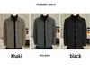 Modische Mitteldicke Revers-Top-Jacke für Herren - Warmes Plus Samt für Herbst/Winter