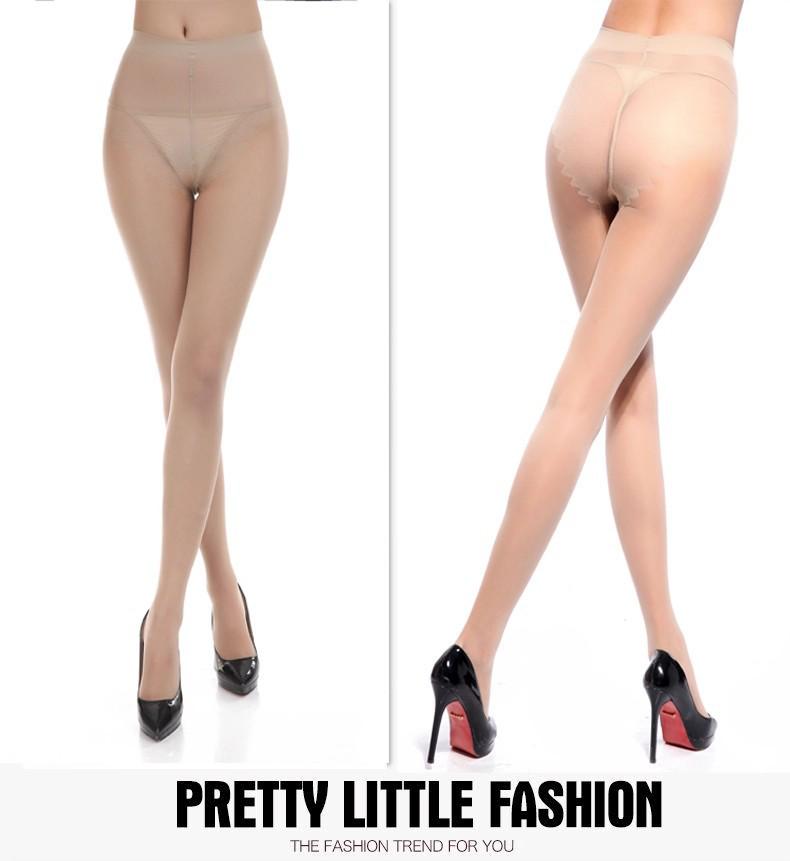 Women's Summer 10D Seamless Sexy Bikini Pantyhose with Butterfly Crotch