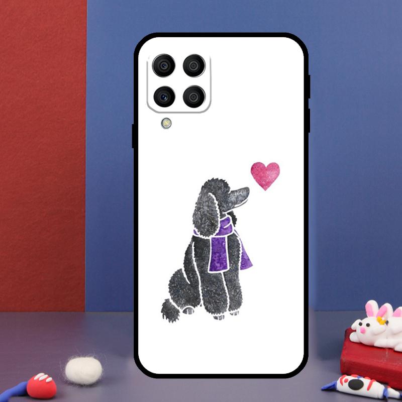 Cartoon Poodle Dog For Samsung Galaxy M12 M13 M33 M23 M53 M15 M55 M31 M51 M14 M34 M54 M20 M32 M52 Phone Case