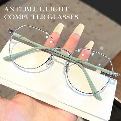 Lightweight Anti Blue Light Glasses for Women Men Tr90 Flexible Frame Computer Glasses Female Transparent Spectacle Uv400