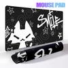 Design Semplice Gatto Goth Carino Tappetino Mouse Accessori Ufficio Tappetino Scrivania Punk Scuro Tappetino Mouse Grande Tappetini Tastiera Gaming PC Tappeto HD Xxl