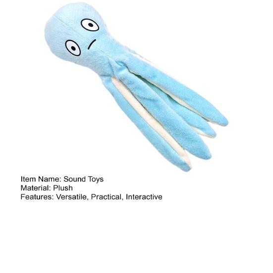 Chobotnice Hračka pro kočky s pískátkem Nadýchané chapadlo Dráždidlo Kousací hračka Odolná proti žvýkání Hračka chobotnice Interaktivní hračka pro domácí mazlíčky pro kočky