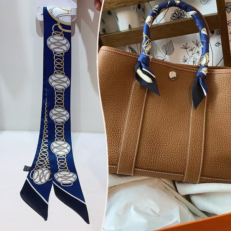 2024 Trendy Silk-Style Scarf Handle Wrap for Bags