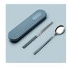 Set di posate portatile silenzioso – Custodia per posate da pranzo da viaggio (cucchiaio e bacchette) (Uso di JIN dei BTS)