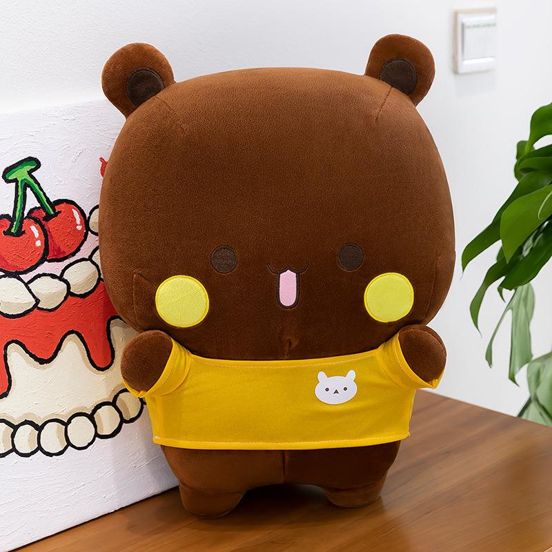Neues 35/60cm Bubu und Dudu Panda Plüschtier Niedlicher Cartoon Panda Bär Puppe Stofftier Weiches Kissen Spielzeug Kindertagsgeschenke Für Kinder Anime 35cm