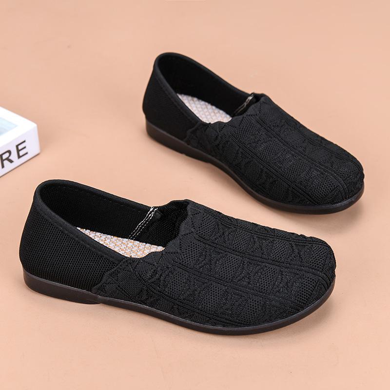 Shoes Women's Versatile New Spring Breathable Flat Bottom Lightweight One-pedal Hollow Mesh Shoes Trendy Fashion Casual Shoes