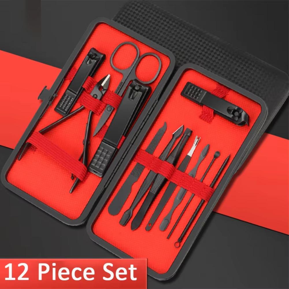 7/10/12/18/20/24PCS Set Stainless Steel Nail Scissors Nail Shaper Manicure Set  Foot Hand Care