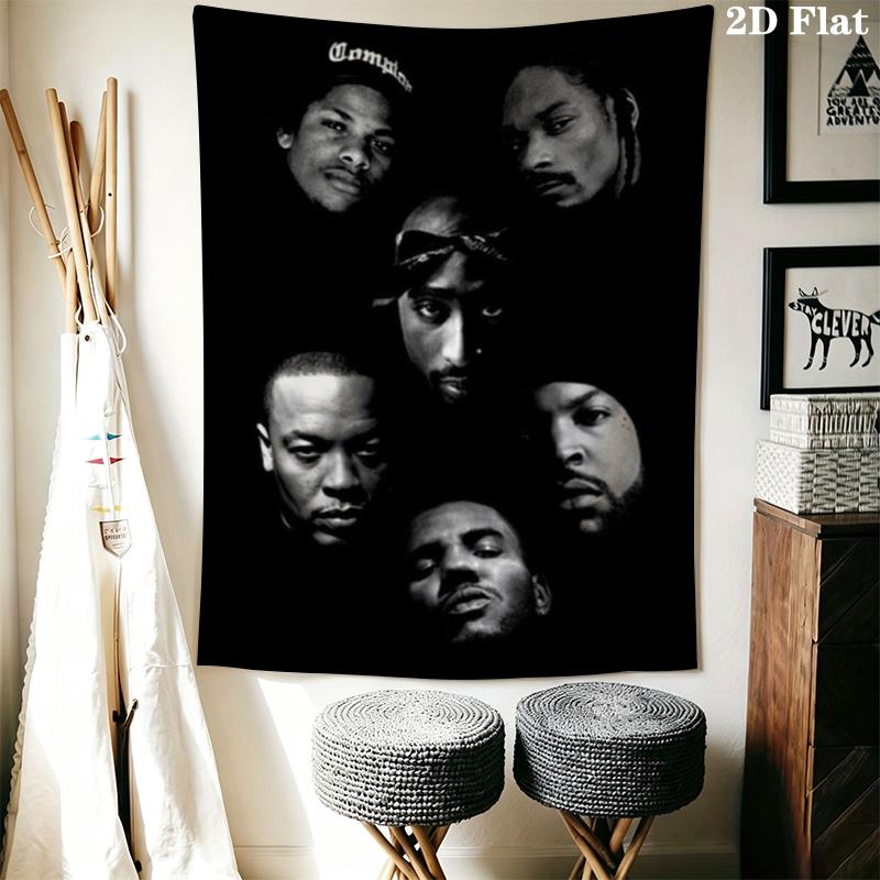 Tang Clan Wall Tapestry Aesthetic Wall Hanging Printed Fabric Blanket Decorative Tapestries for Bedroom Living Room Home Decor