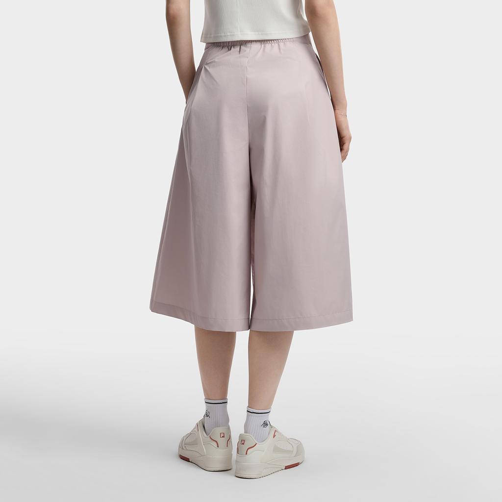 FILA White Fashion Simple Elegant Versatile Loose Comfortable Skirt Pants Casual Long Skirt Women skirts Lotus-Gray-Pink F11W623301FPK