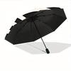 1pc Wave Pattern Automatic Open/Close Umbrella with One Touch Button,, Windproof Design   Lightweight Portable Umbrella for Women & Men6128