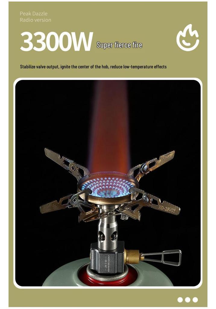 CAMPINGMOON High-Power Portable Camping Stove for High-Altitude Water Boiling