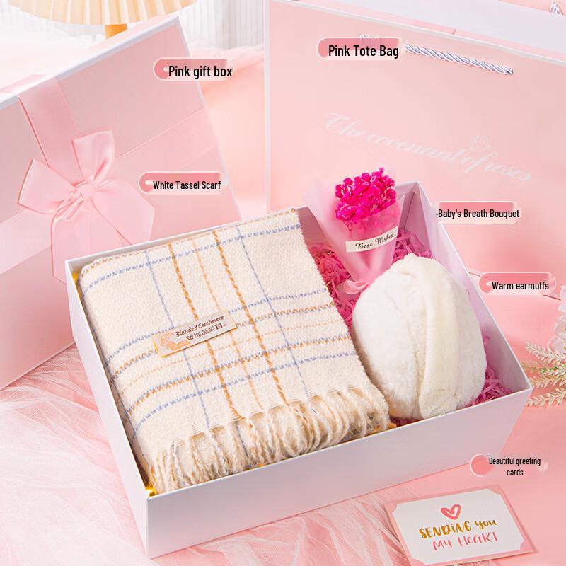 Women's Winter Scarf & Earmuffs Gift Set